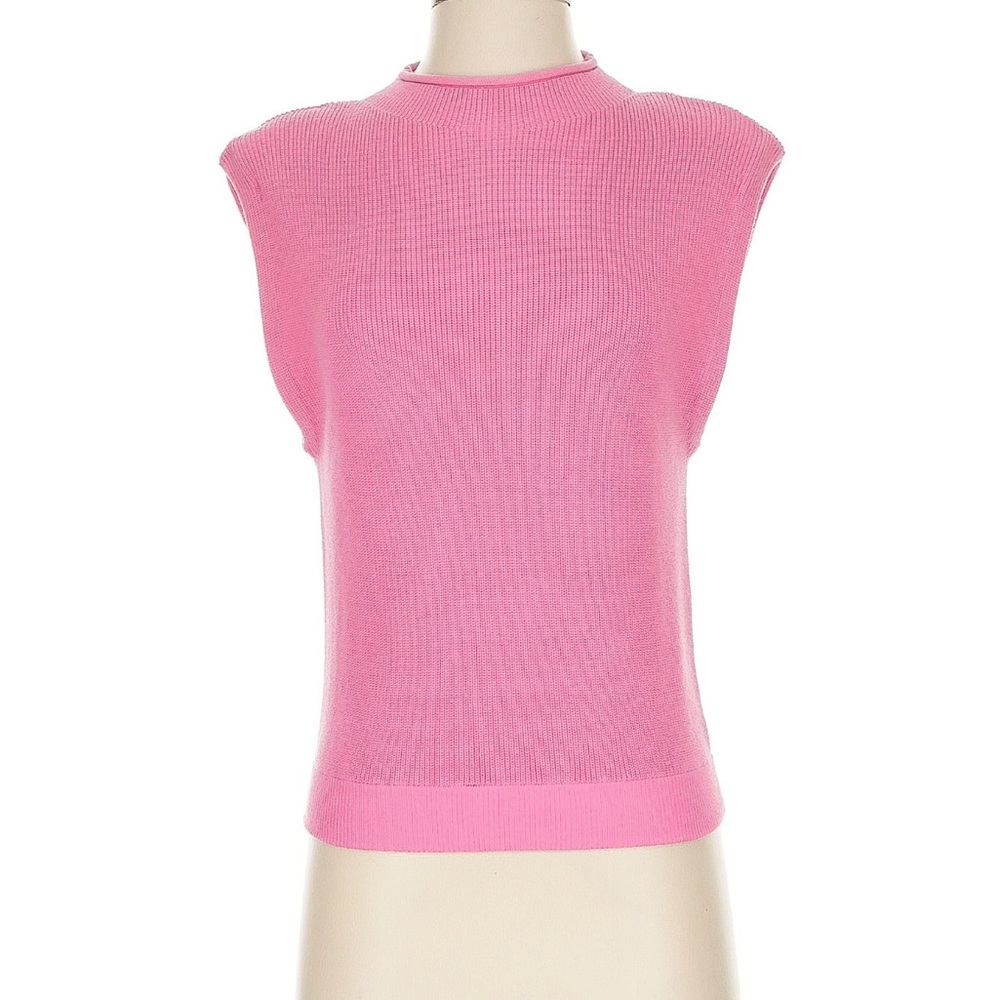 Ellison Vibrant Pink Sleeveless Sweater